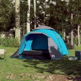 Vidaxl Dome Tent de 3 personas Liberación rápida Azul