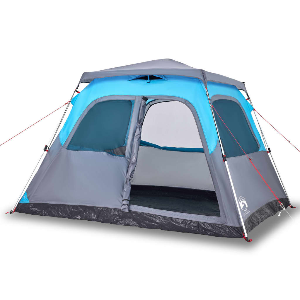 Vidaxl Dome Tent de 6 personas Liberación rápida Azul