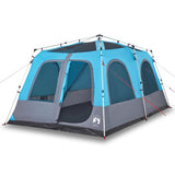 Vidaxl Dome Tent de 8 personas Liberación rápida Azul