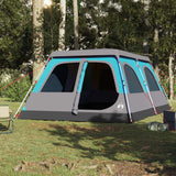 Vidaxl Dome Tent de 8 personas Liberación rápida Azul