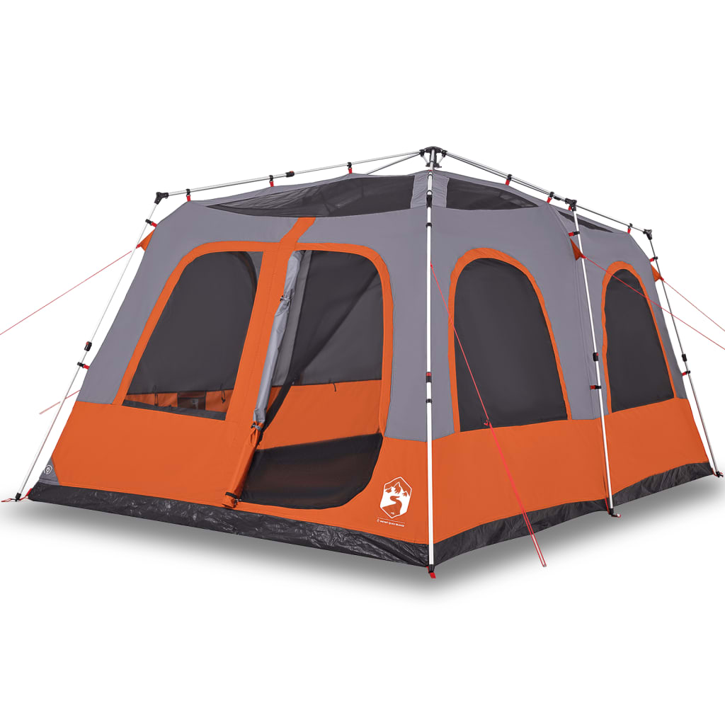 Vidaxl Dome Tenda Release di 8 persone Grey and Orange