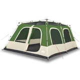 Vidaxl Dome Tenda a 10 persone Release Fast Green