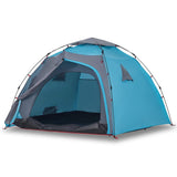 Vidaxl Dome Tent 4-osobowy szybki wydawanie niebieskiego