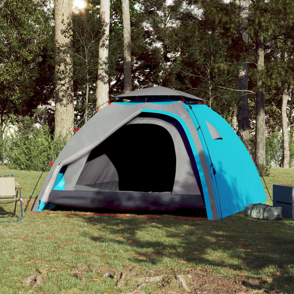 VidaXL Dome tent 4-person fast release blue