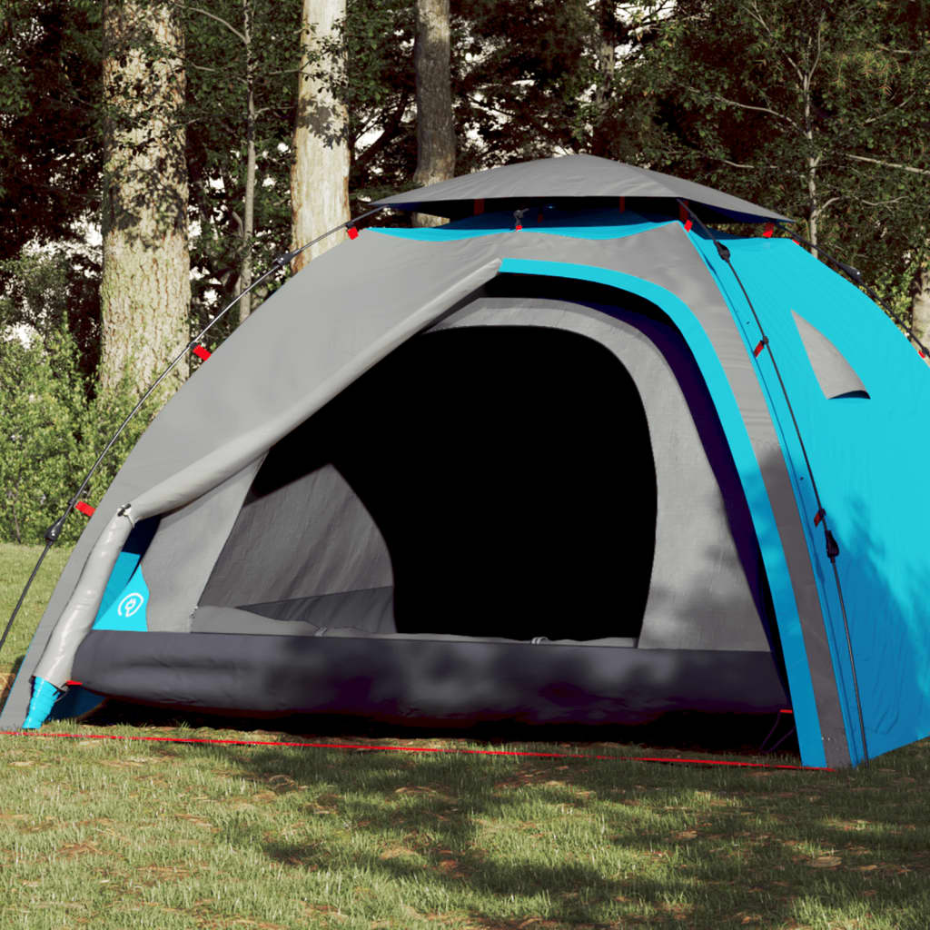 Vidaxl Dome Stan 4-Person Fast Release Blue