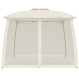 Parois latérales du gazebo Vidaxx en maille et double toit 2,93x2,93 m acier crème