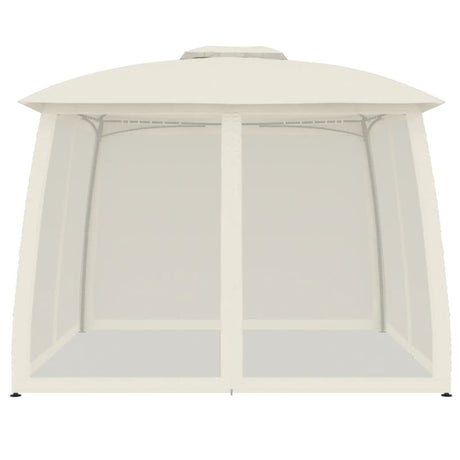 Parois latérales du gazebo Vidaxx en maille et double toit 2,93x2,93 m acier crème