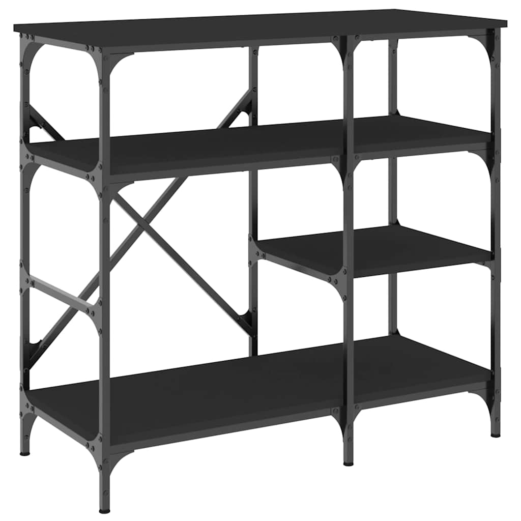 Vidaxx étagère de boulangerie 90x40x84 cm finition bois et métal noir