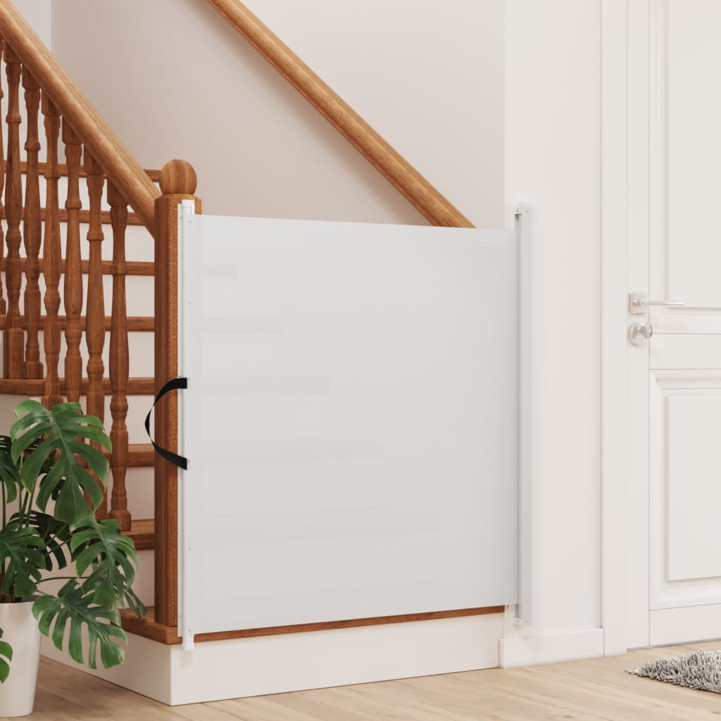 Vidaxx barrière extensible pour animaux de compagnie 117,5x125 cm blanc