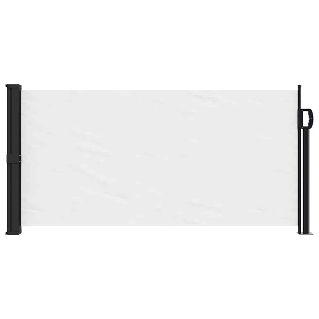 Pare-brise vidaxl extensible 100x300 cm blanc