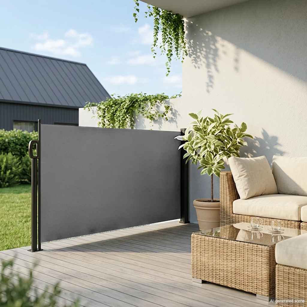 Auvent latéral extensible Vidaxx anthracite 100x300 cm