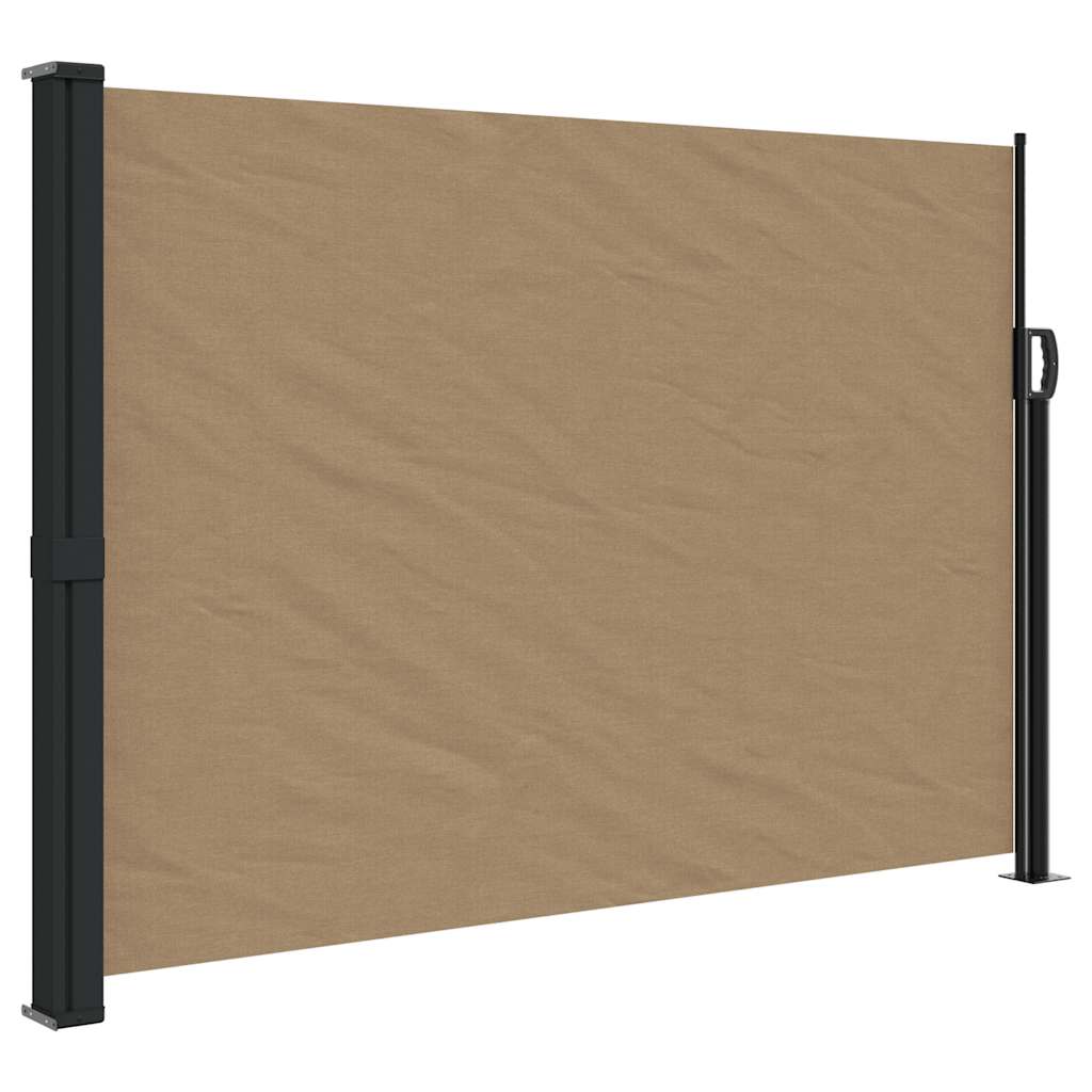 Vidaxl windscherm uittrekbaar 140x300 cm taupe