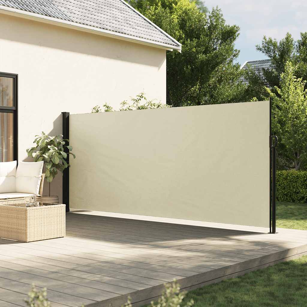 Vidaxx pare-vent extensible 160x300 cm couleur crème