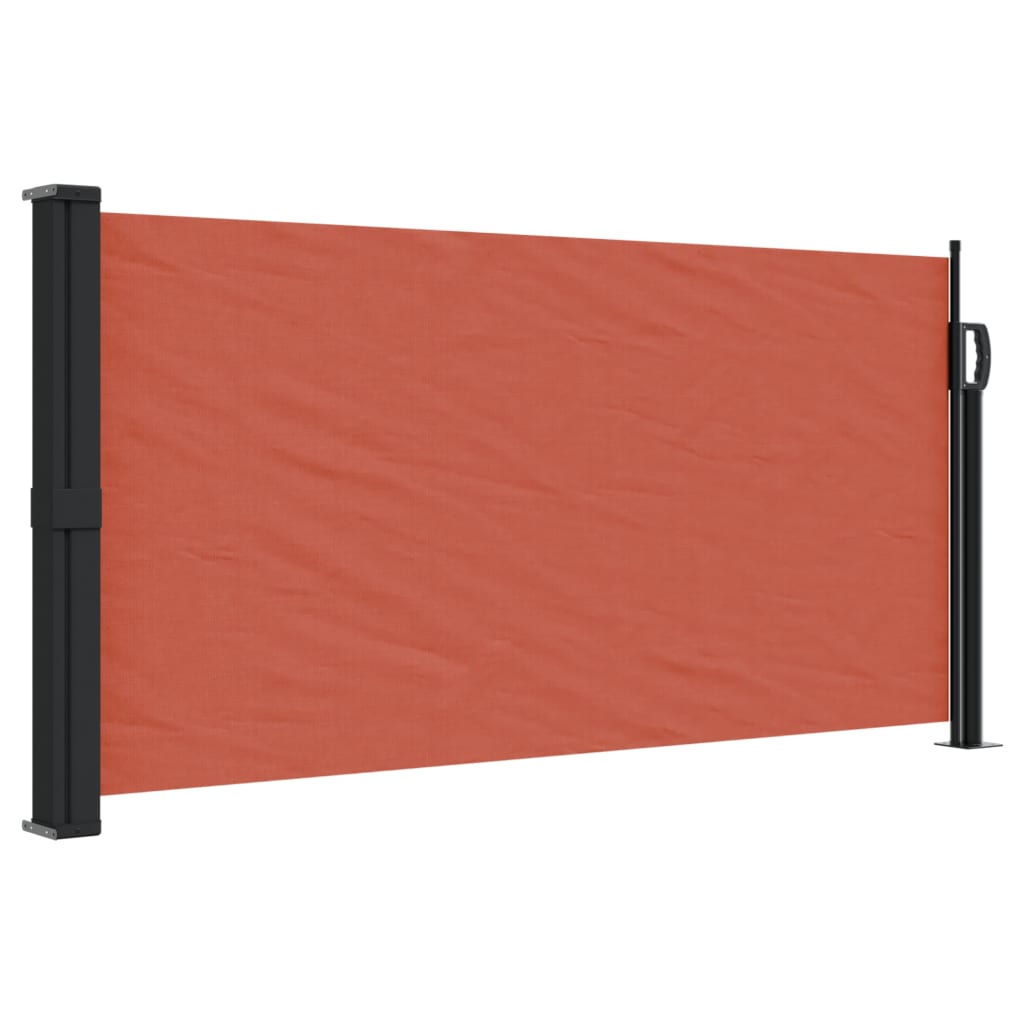 VIDAXL SHANDSHIELD ELEXTABLE 100x500 CM TERRACOTTA