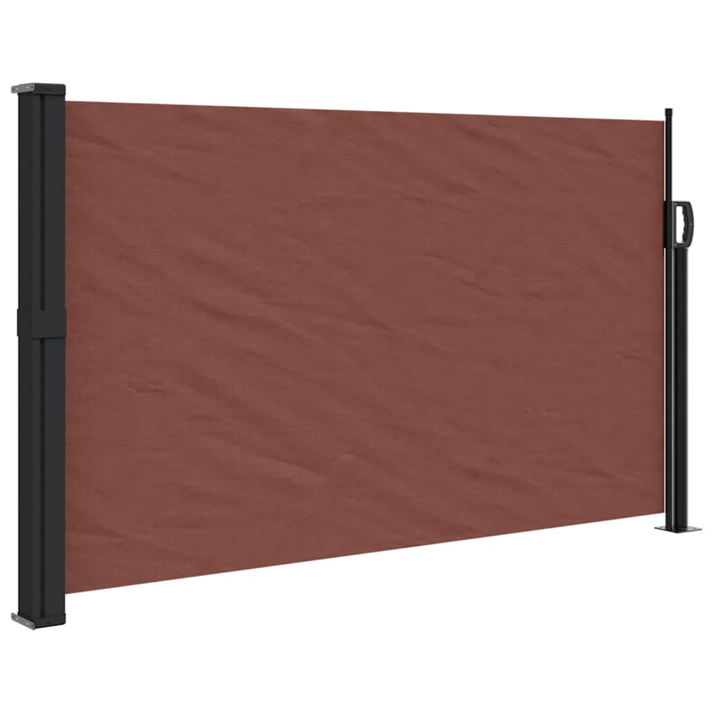 Pare-brise Vidaxl extensible 120x500 cm brun