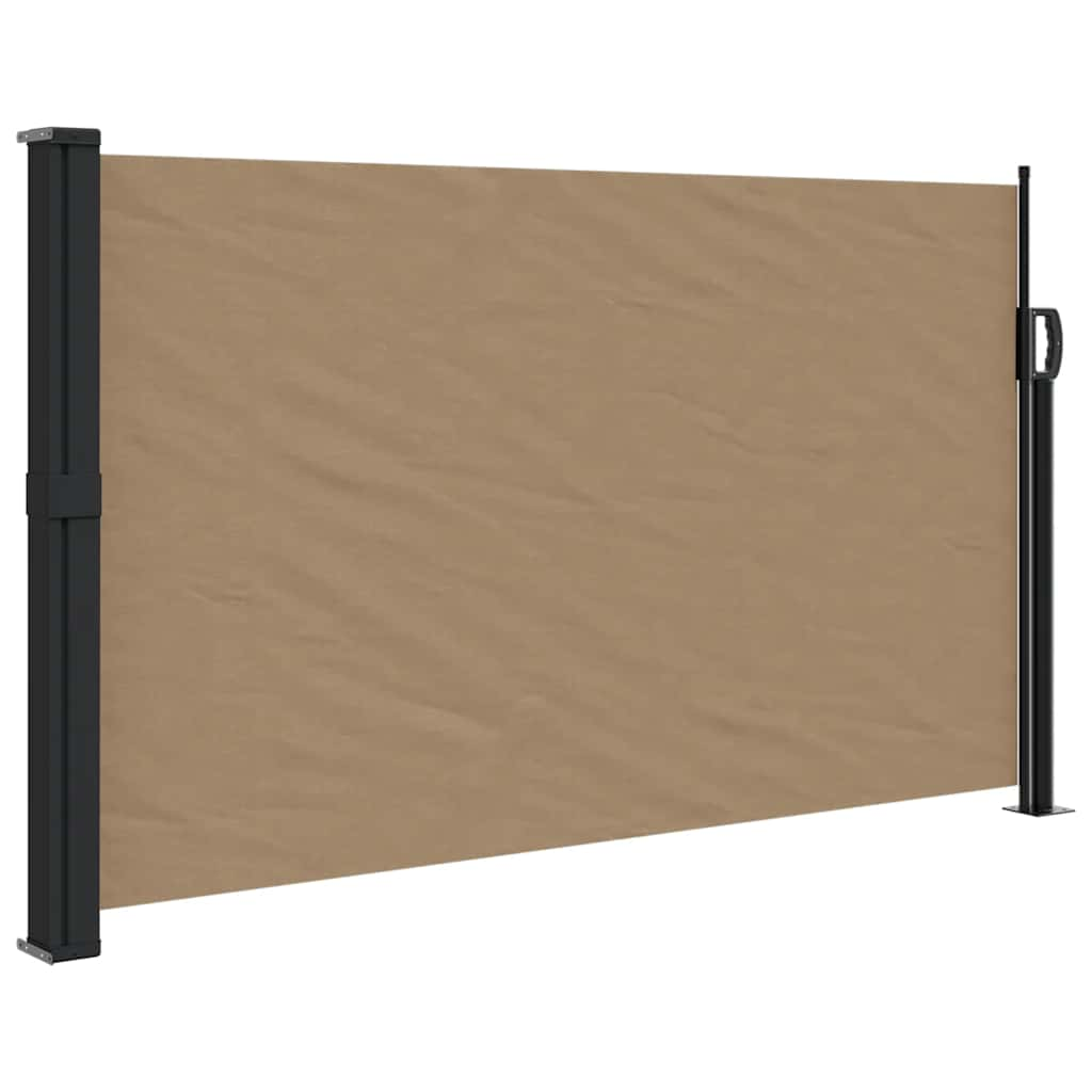 VidaXL Windshield Extendable 120x500 cm Taupe