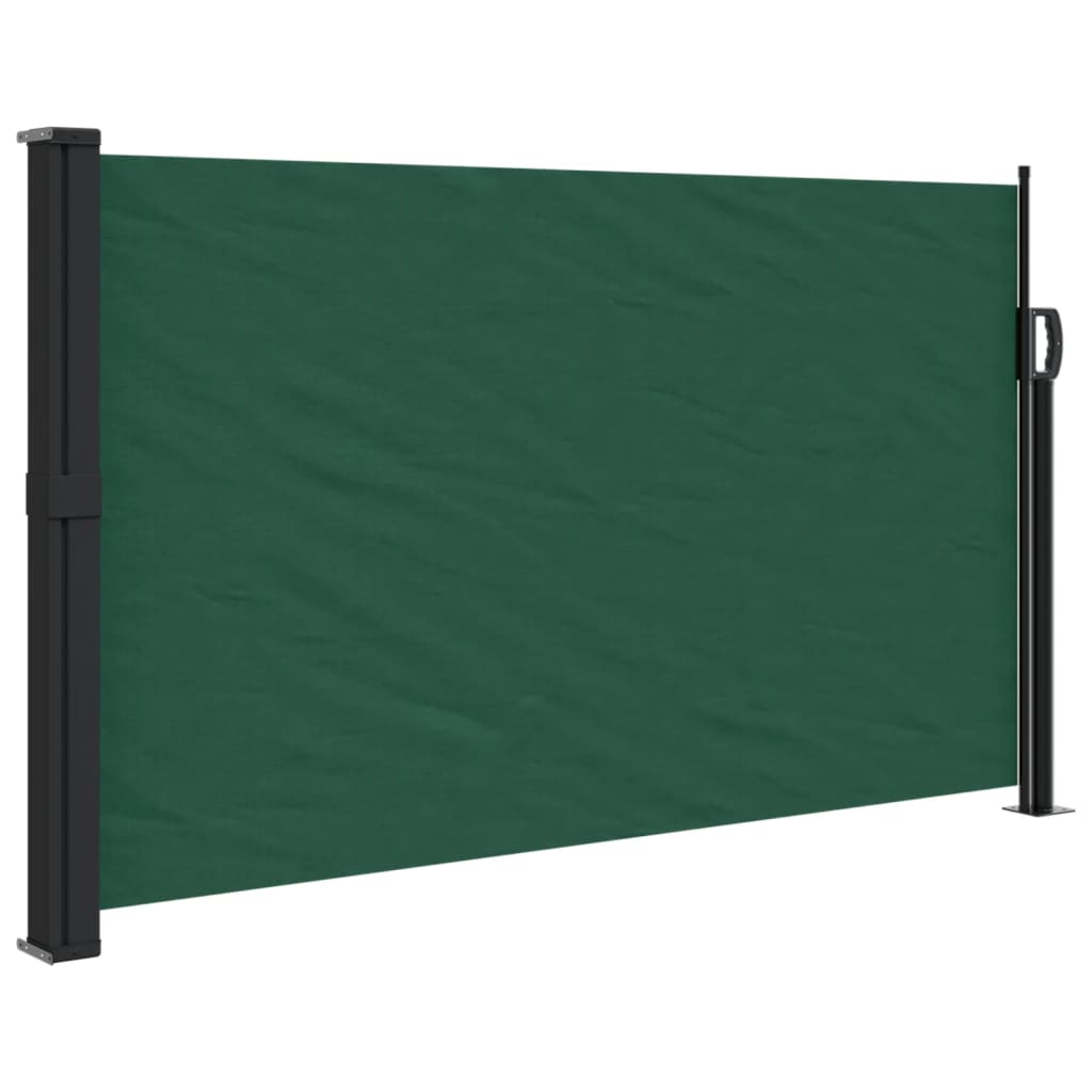 Pare-brise Vidaxl extensible 120x500 cm vert foncé