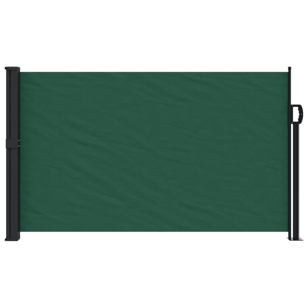 Pare-brise Vidaxl extensible 120x500 cm vert foncé