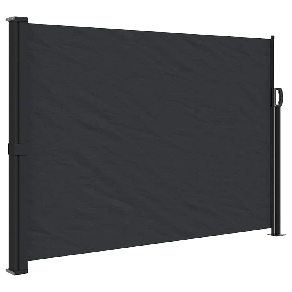 Pare-brise Vidaxl extensible 140x500 cm noir