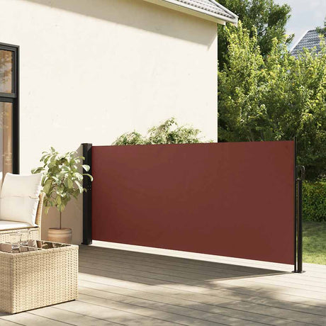 Vidaxx pare-vent extensible 140x500 cm marron