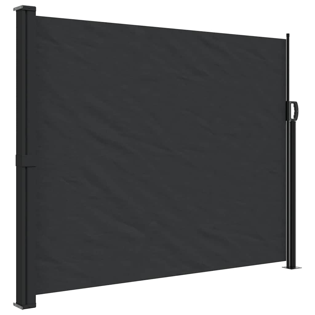 Pare-brise Vidaxl extensible 160x500 cm noir