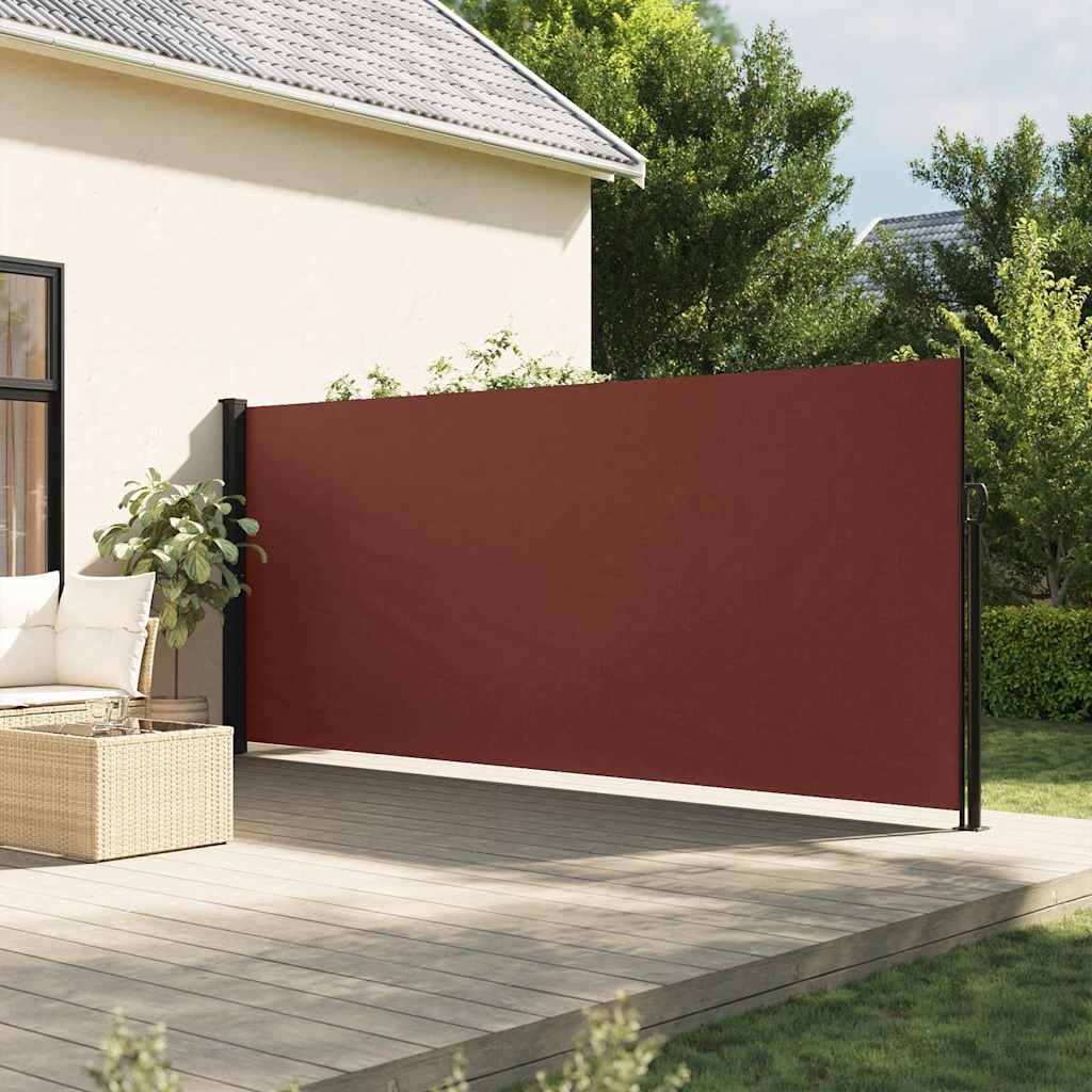 Vidaxx pare-vent extensible 160x500 cm marron