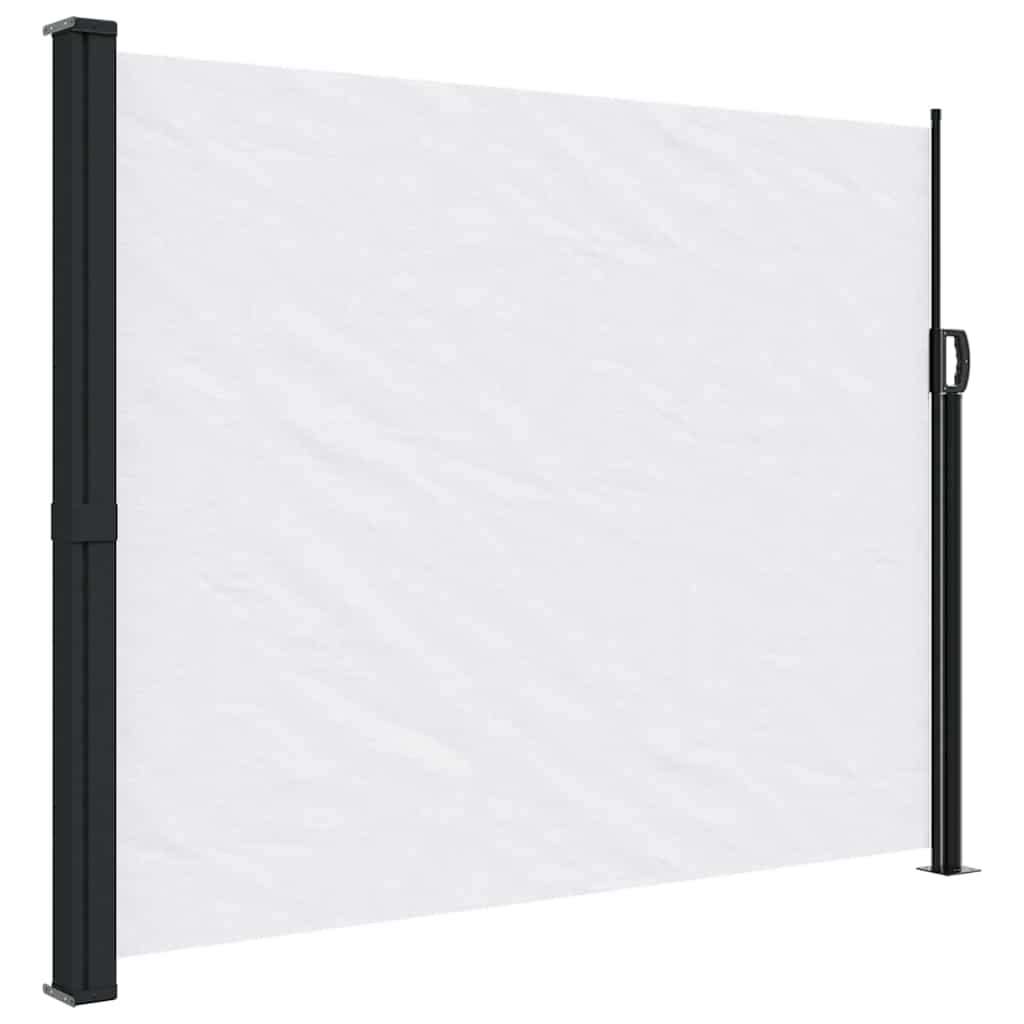 Pare-brise Vidaxl extensible 160x500 cm blanc