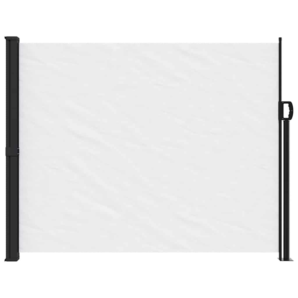 Pare-brise Vidaxl extensible 160x500 cm blanc