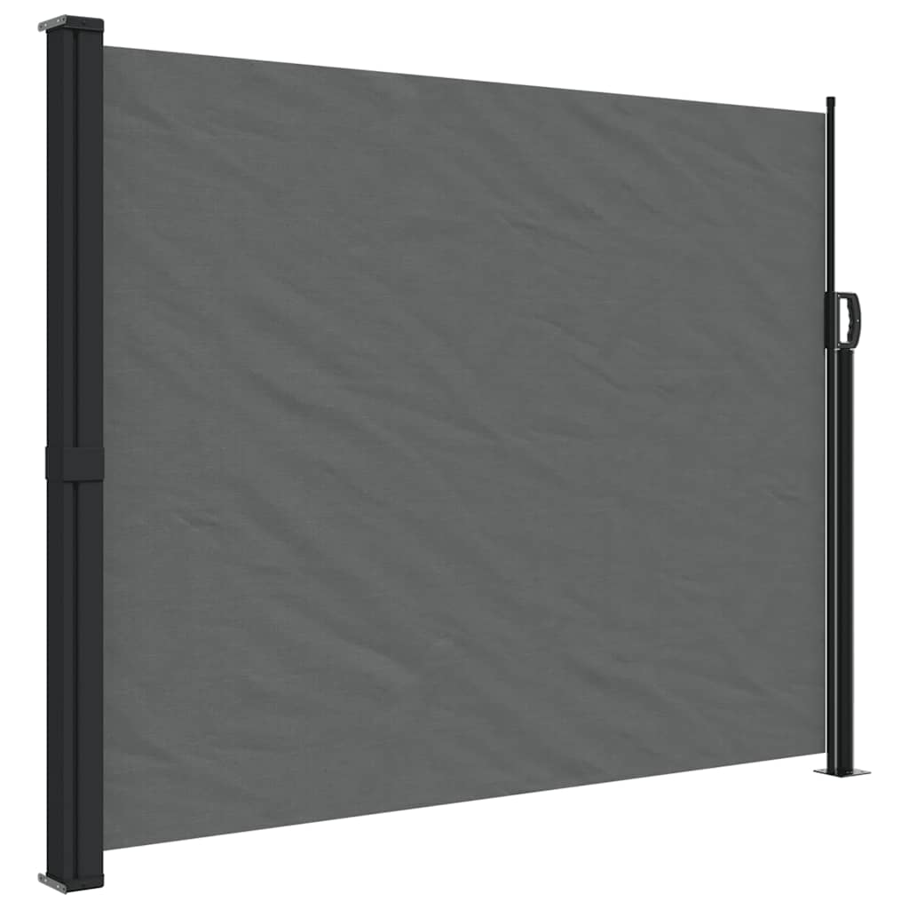 Pare-brise Vidaxl extensible 160x500 cm anthracite -colored