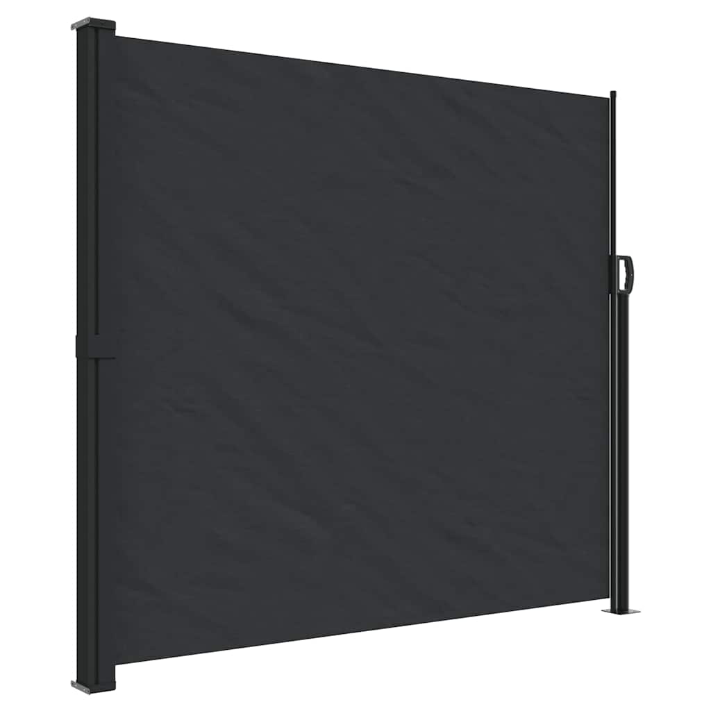 Vidaxx pare-vent extensible 180x500 cm noir