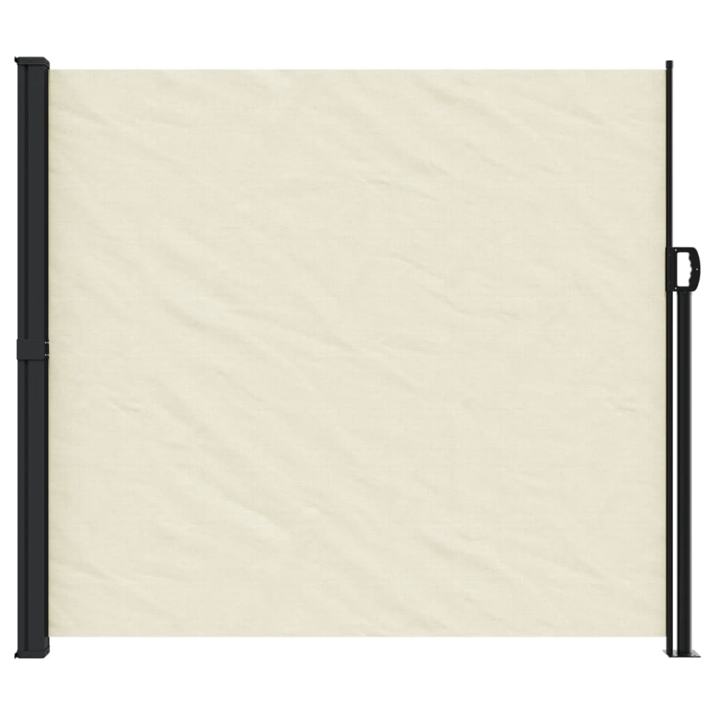 Vidaxl Windshield utdragbar 180x500 cm Cream -Colored