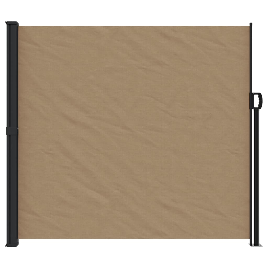 Vidaxl čelní sklo prodloužitelné 180x500 cm taupe