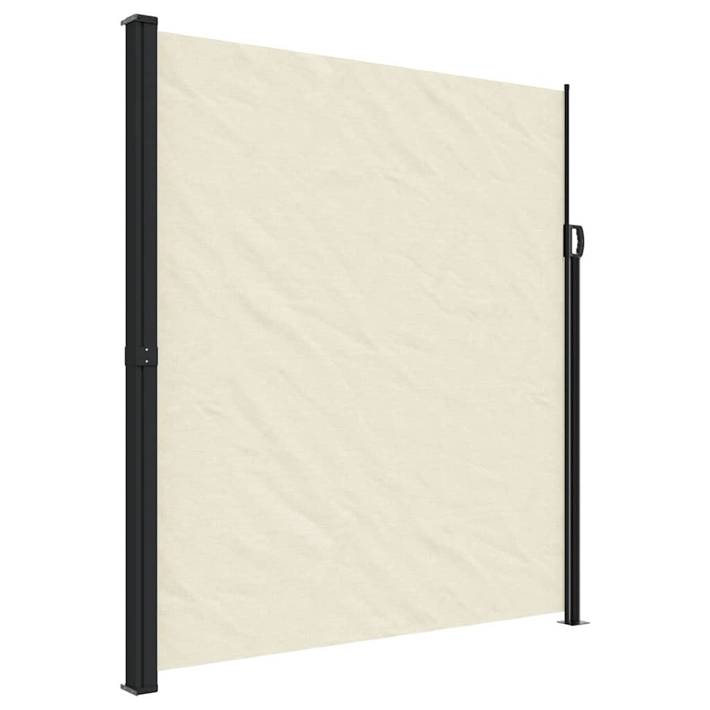 Pare-brise vidaxl extensible 220x500 cm de couleur crème