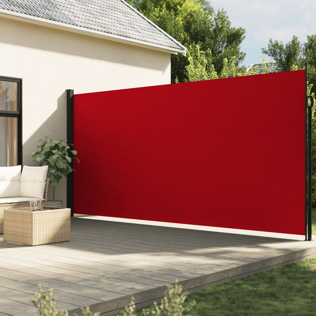 Vidaxx pare-vent extensible 220x500 cm rouge