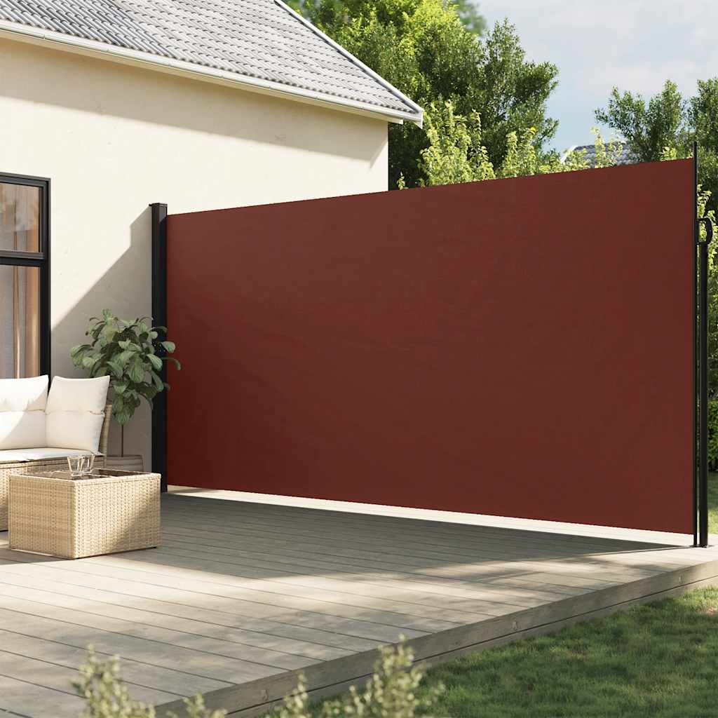 VidaXL Pare-vent extensible 220x500 cm marron