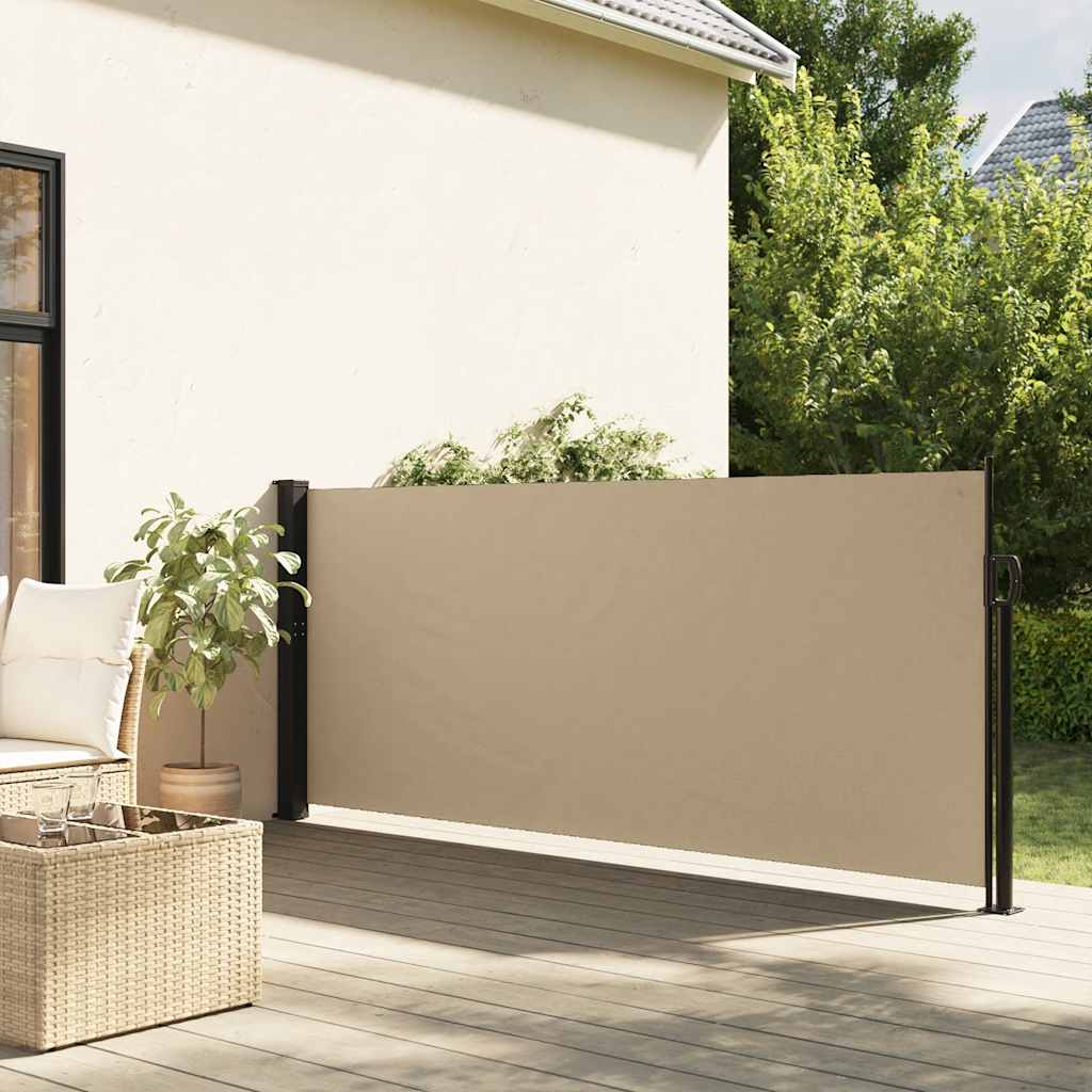 Vidaxl vindrutan utdragbar 120x600 cm beige