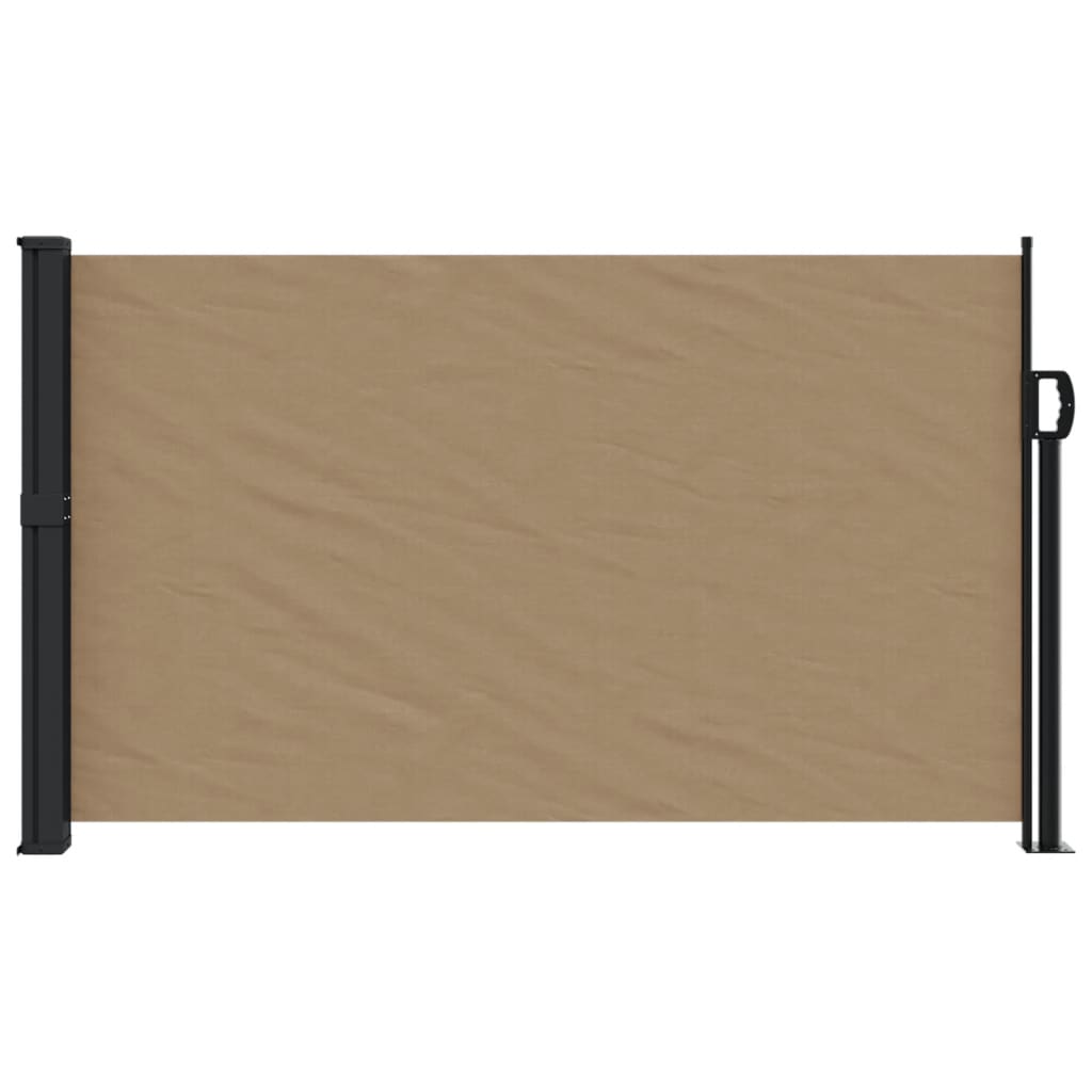 Pare-brise vidaxl extensible 120x600 cm taupe