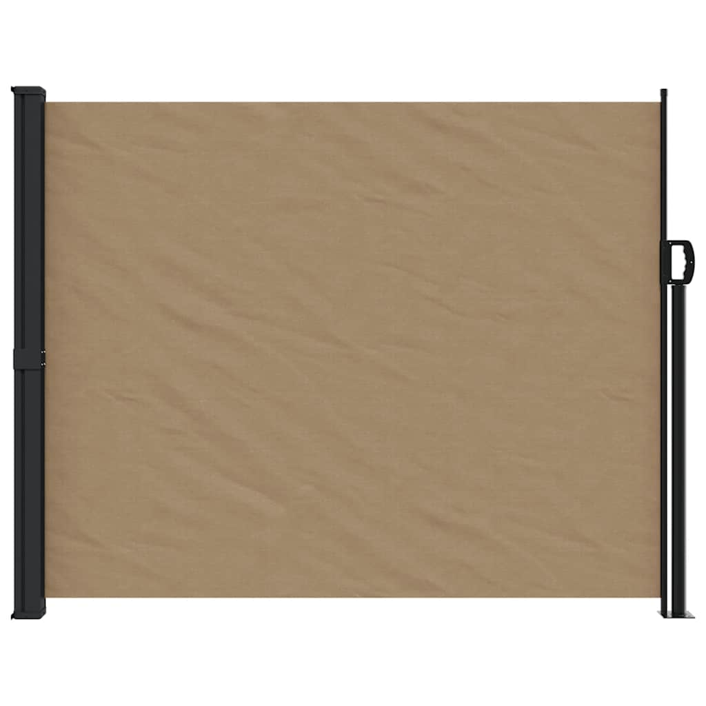 Pare-brise vidaxl extensible 160x600 cm taupe