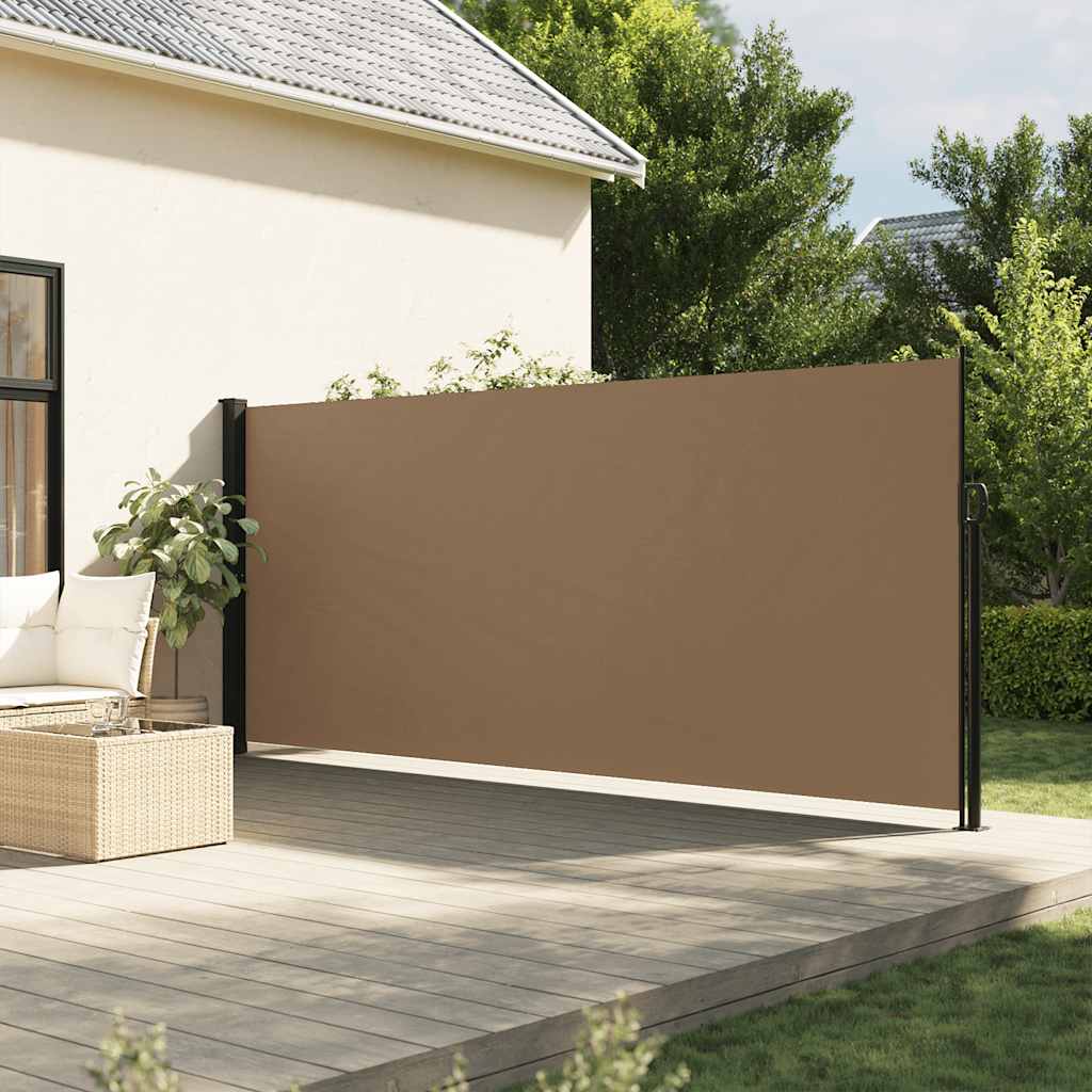 Vidaxl čelní sklo prodloužitelné 160x600 cm taupe