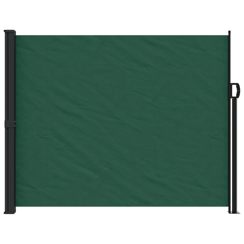 Pare-brise Vidaxl extensible 160x600 cm vert foncé