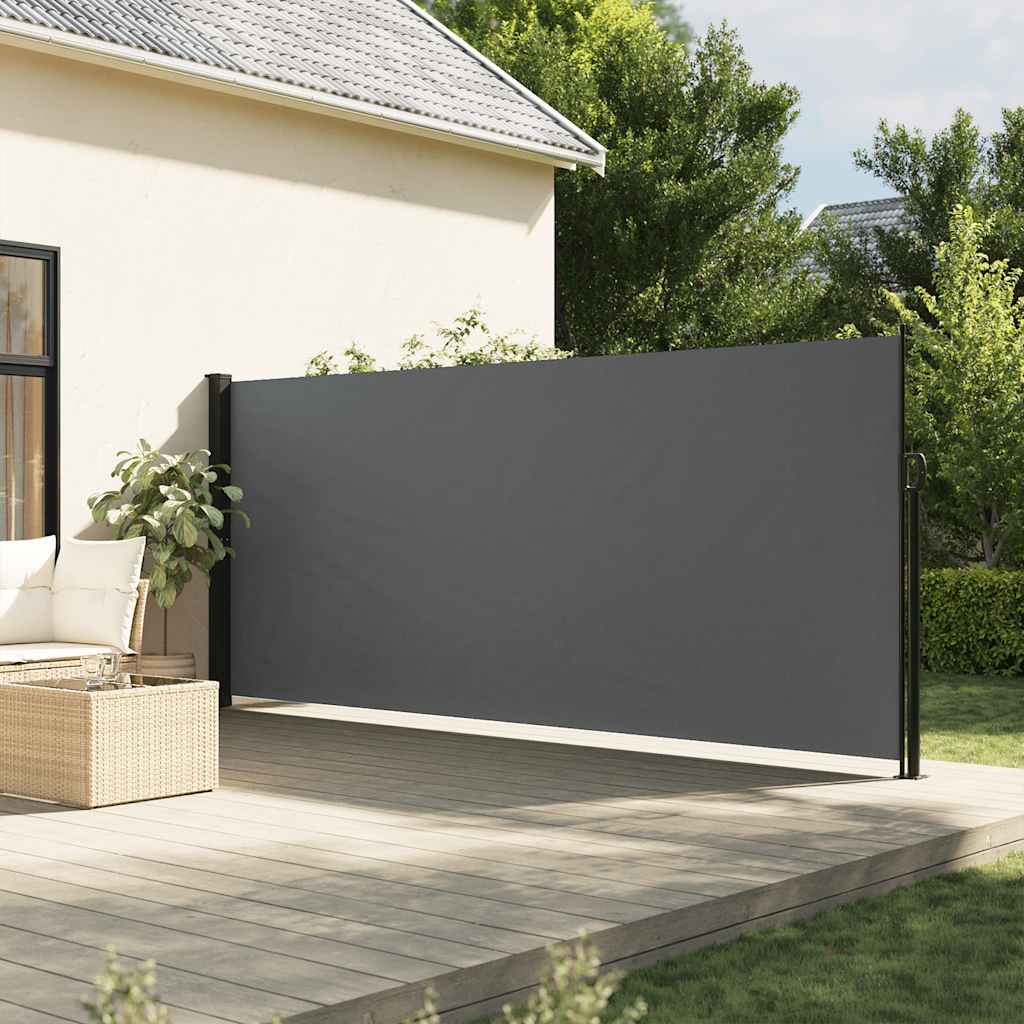 VidaXL Windshield Extendable 160x600 cm Anthracite