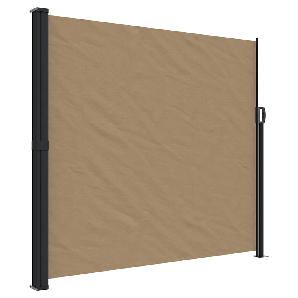 Vidaxl čelní sklo prodloužitelné 180x600 cm taupe