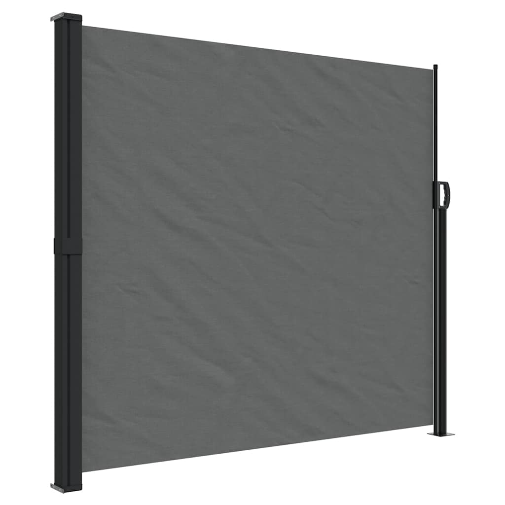 Pare-brise Vidaxl extensible 180x600 cm anthracite -colored