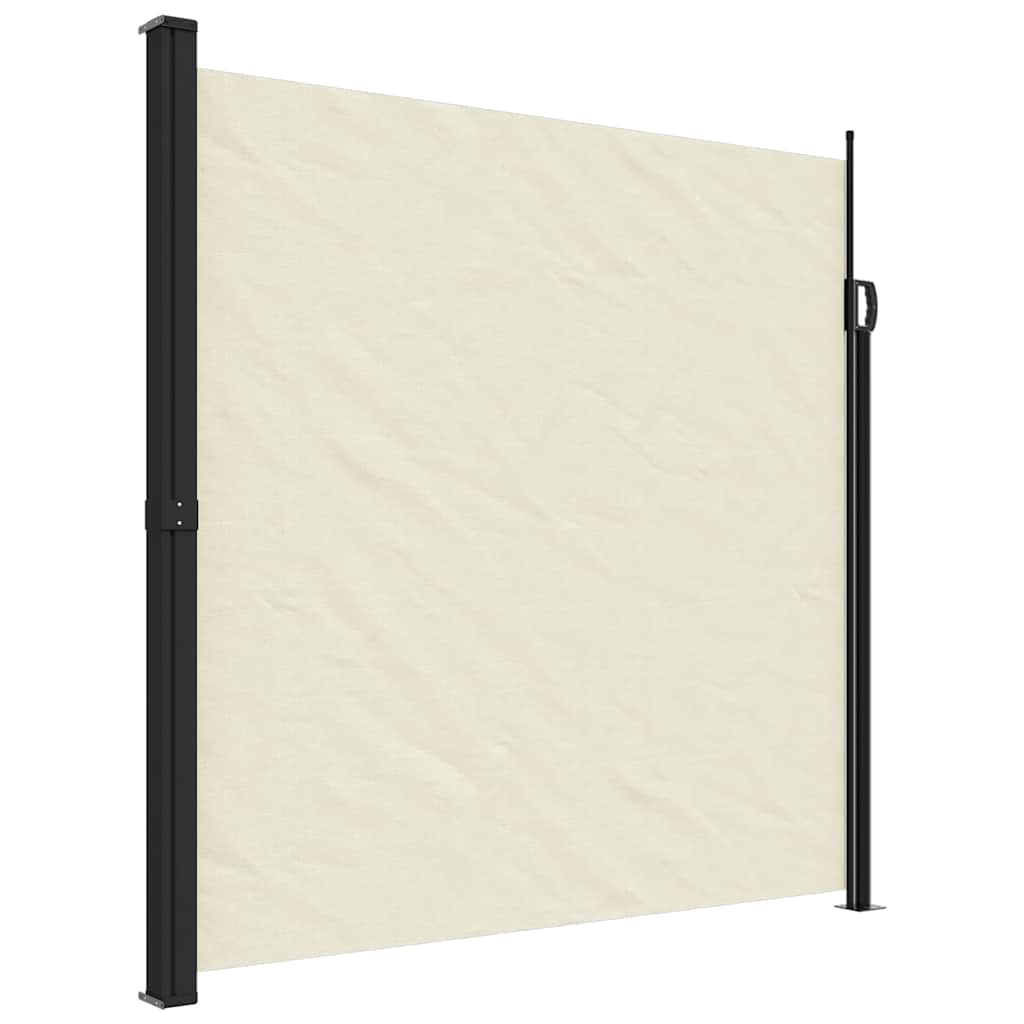 VidaXL Windshield Extendable 200x600 cm cream -colored