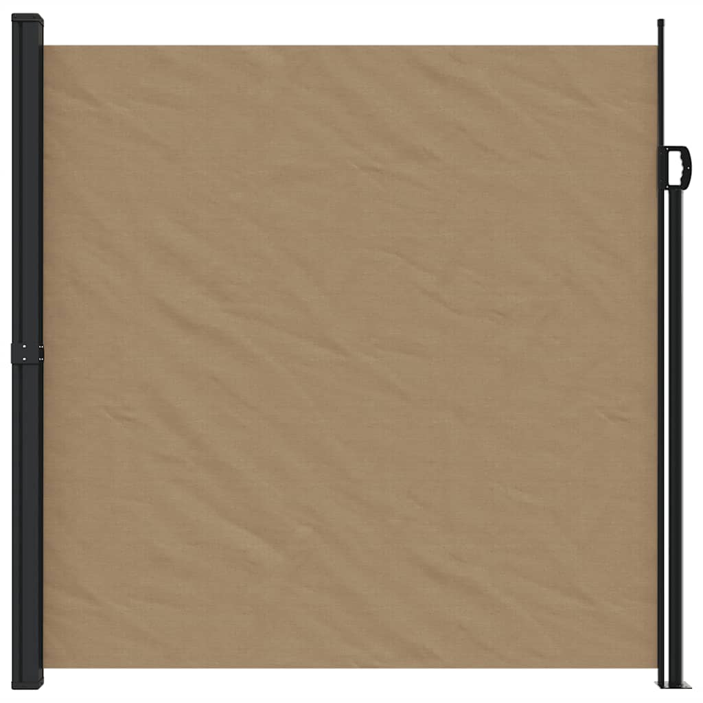 Vidaxl windscherm uittrekbaar 200x600 cm taupe