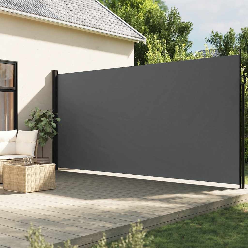 VidaXL Windshield Extendable 200x600 cm Anthracite -colored