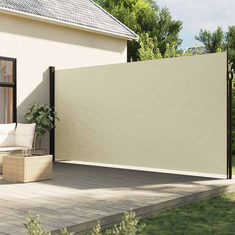 Vidaxx pare-vent extensible 220x600 cm couleur crème