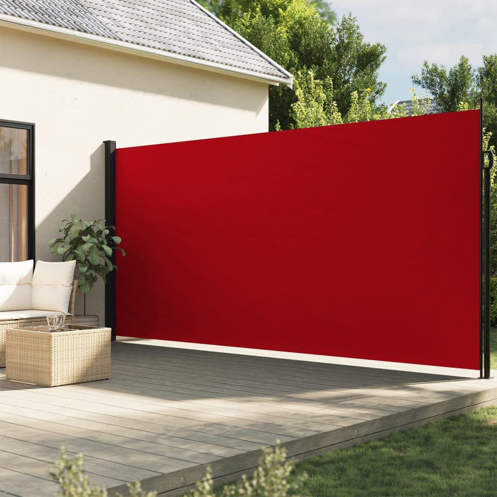 Pare-brise Vidaxl extensible 220x600 cm rouge