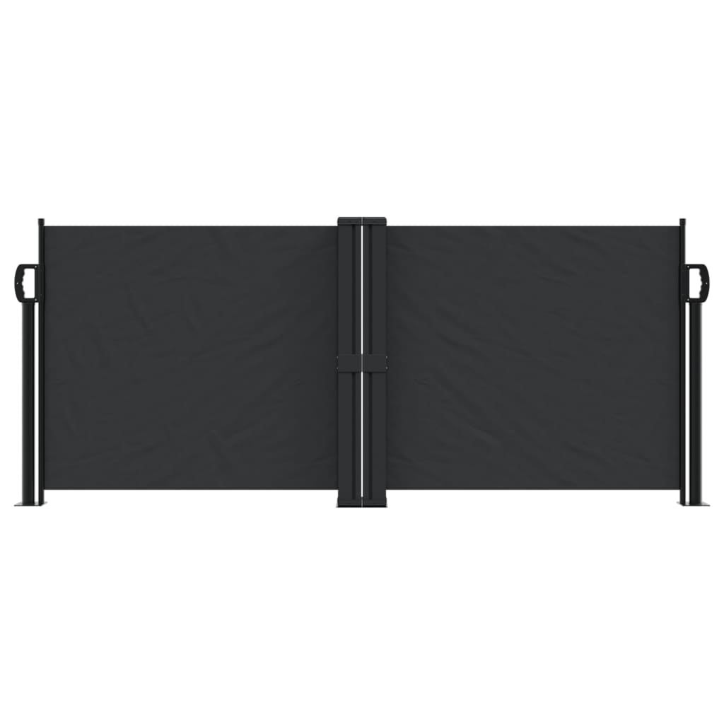 VidaXL Windshield Extendable 100x600 cm Black