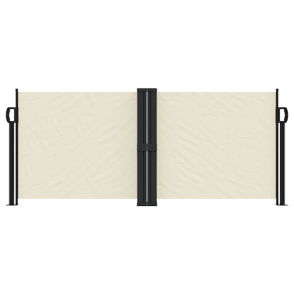 VidaXL Windshield Extendable 100x600 cm cream